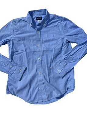 Children’s Place Light Blue Button-Down Oxford Shirt boys Sz 14